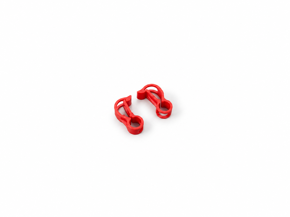 Fuel line shut off clamps (2) Red