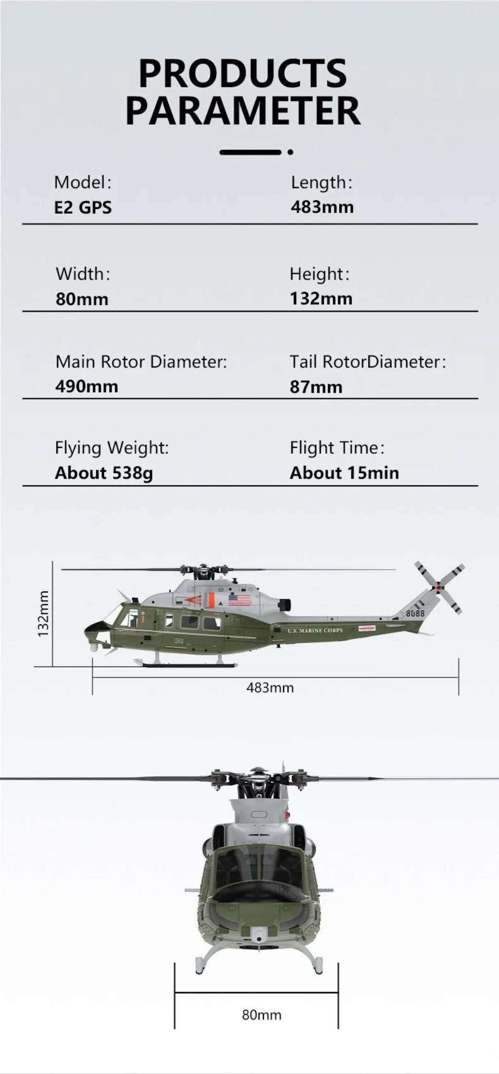 Goosky E2 Marine One GPS RTF W/Case : BAF050021-A