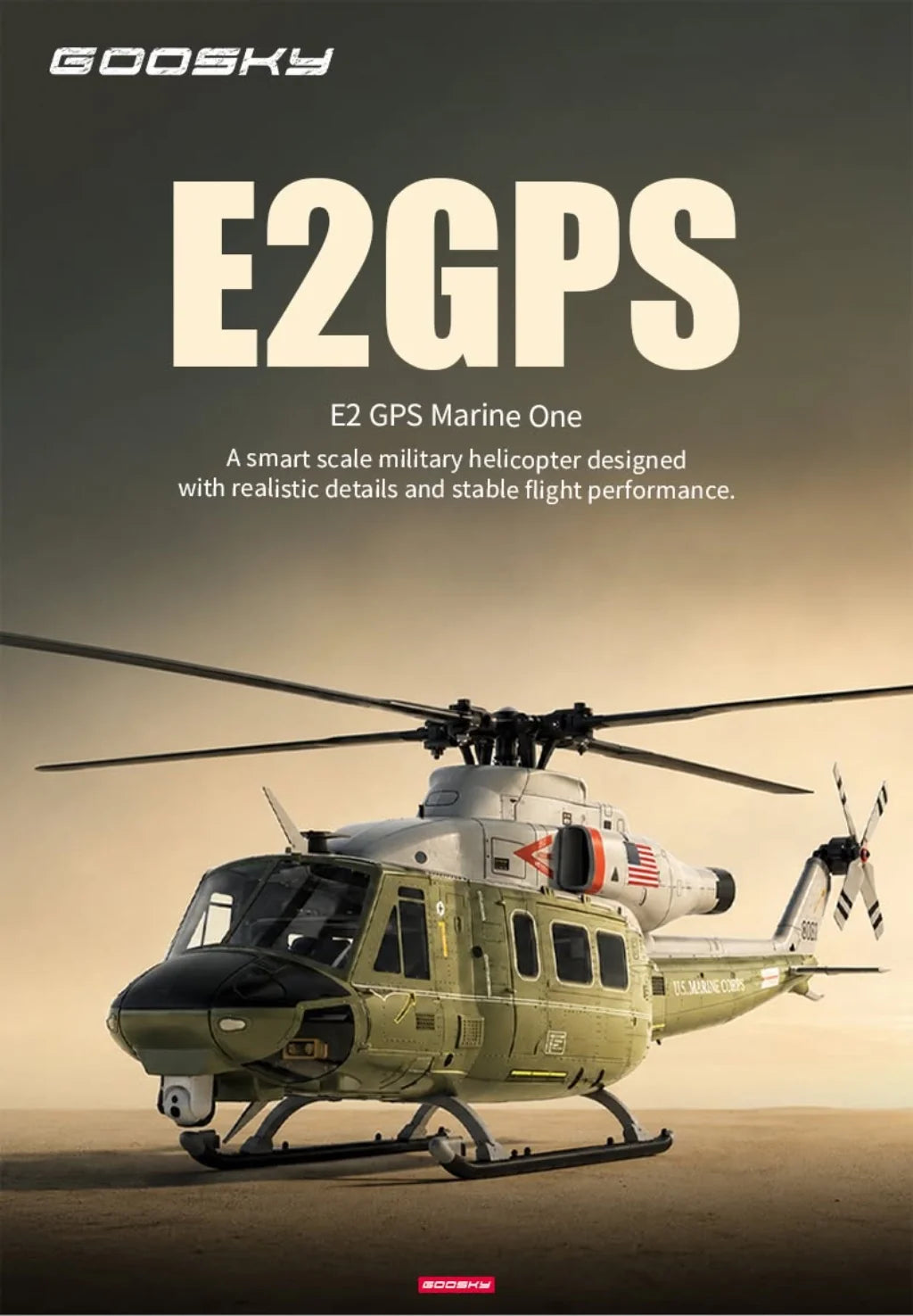 Goosky E2 Marine One GPS RTF W/Case : BAF050021-A