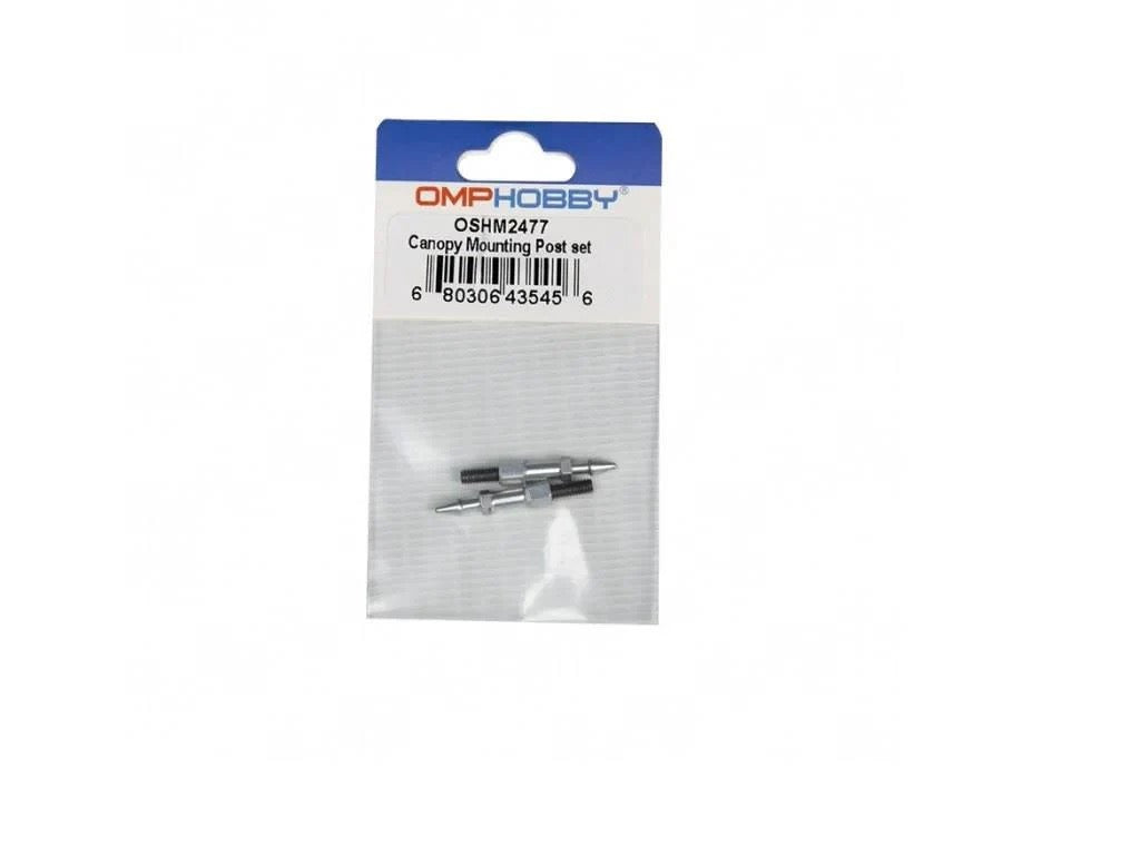 OMPHOBBY M2 V3 Sport Canopy Mounting Post Set (Silver) : OSHM2477
