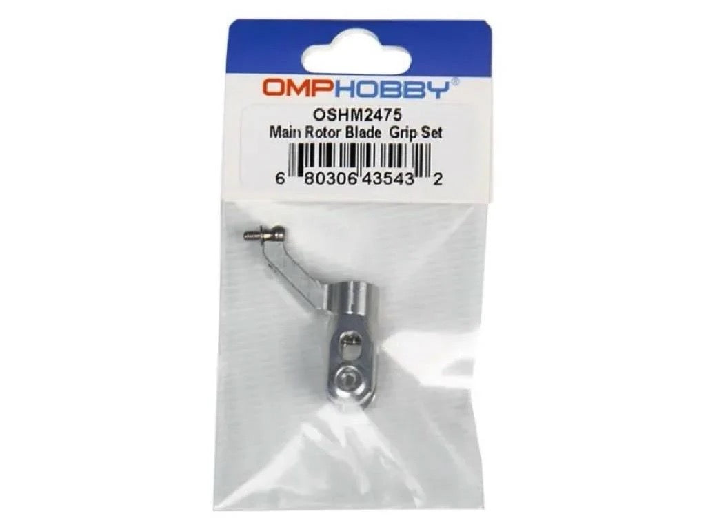 OMPHOBBY M2 V3 Sport Main Rotor Blade Grip Set (Silver) : OSHM2475