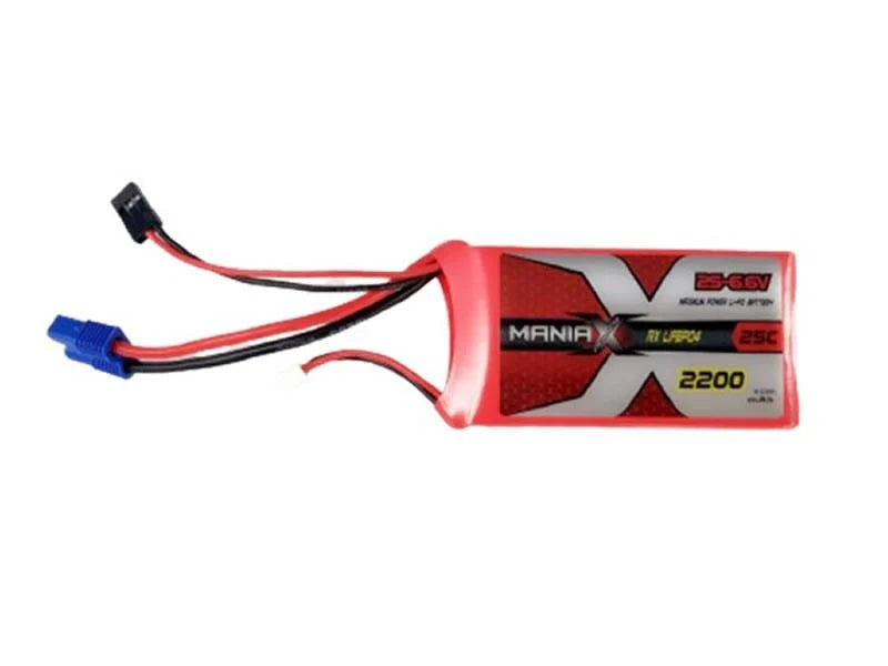 ManiaX 2200mAh 25C 2S 6.6V LiFePO4: MX2200-2SL4-25RX