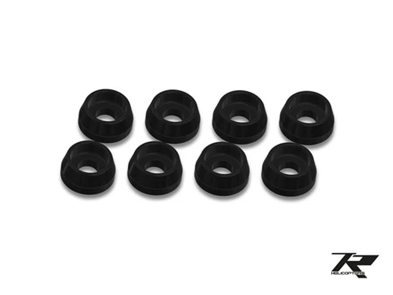 Tron Black Anodized Washers / 3mm X 8 : TR501-101