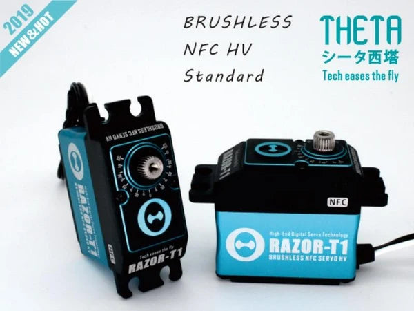 Theta Razor T1 NFC HV Brushless Tail Servo - Blue : TS-RT1
