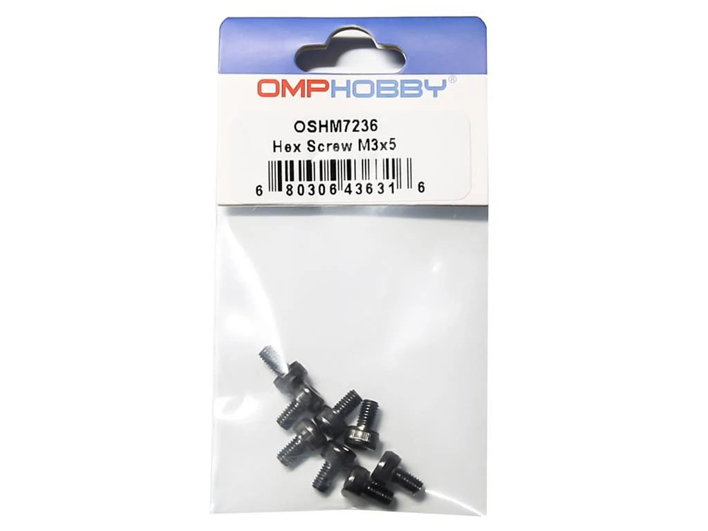 OMPHOBBY M7R Hex Screw M3x5 : OSHM7236