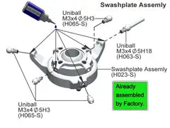 H0065-S Uniball M3 x 4.5 D5 H3