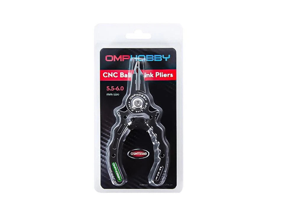 OMP Hobby 5.5-6.0mm CNC Ball Link Pliers (Titanium): OSHT5560T